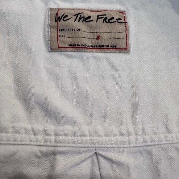 Free People Women's White Blouse - Picture 7 of 8